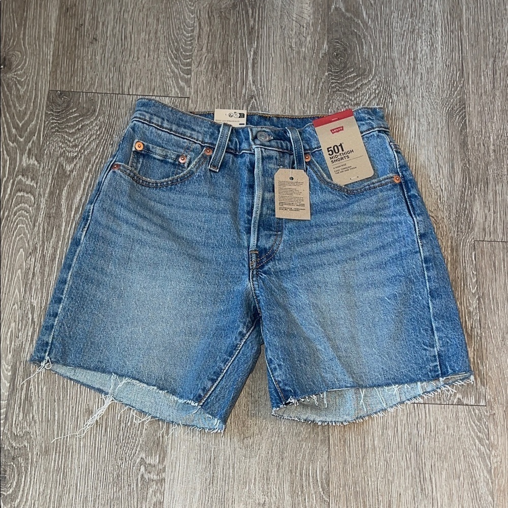 Levi's Women's Light Blue Denim Shorts